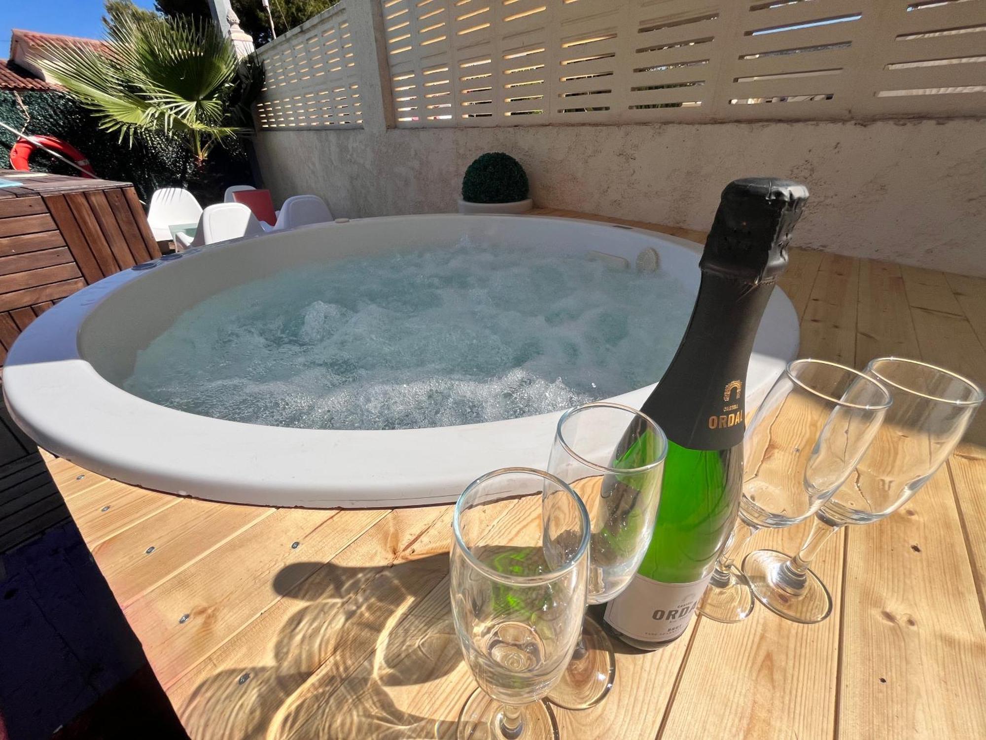 Calpe Chalet Privado Piscina A 5Min De La Playa Y Centro Jacuzzi Barbacoa Wifi Aire Eksteriør billede