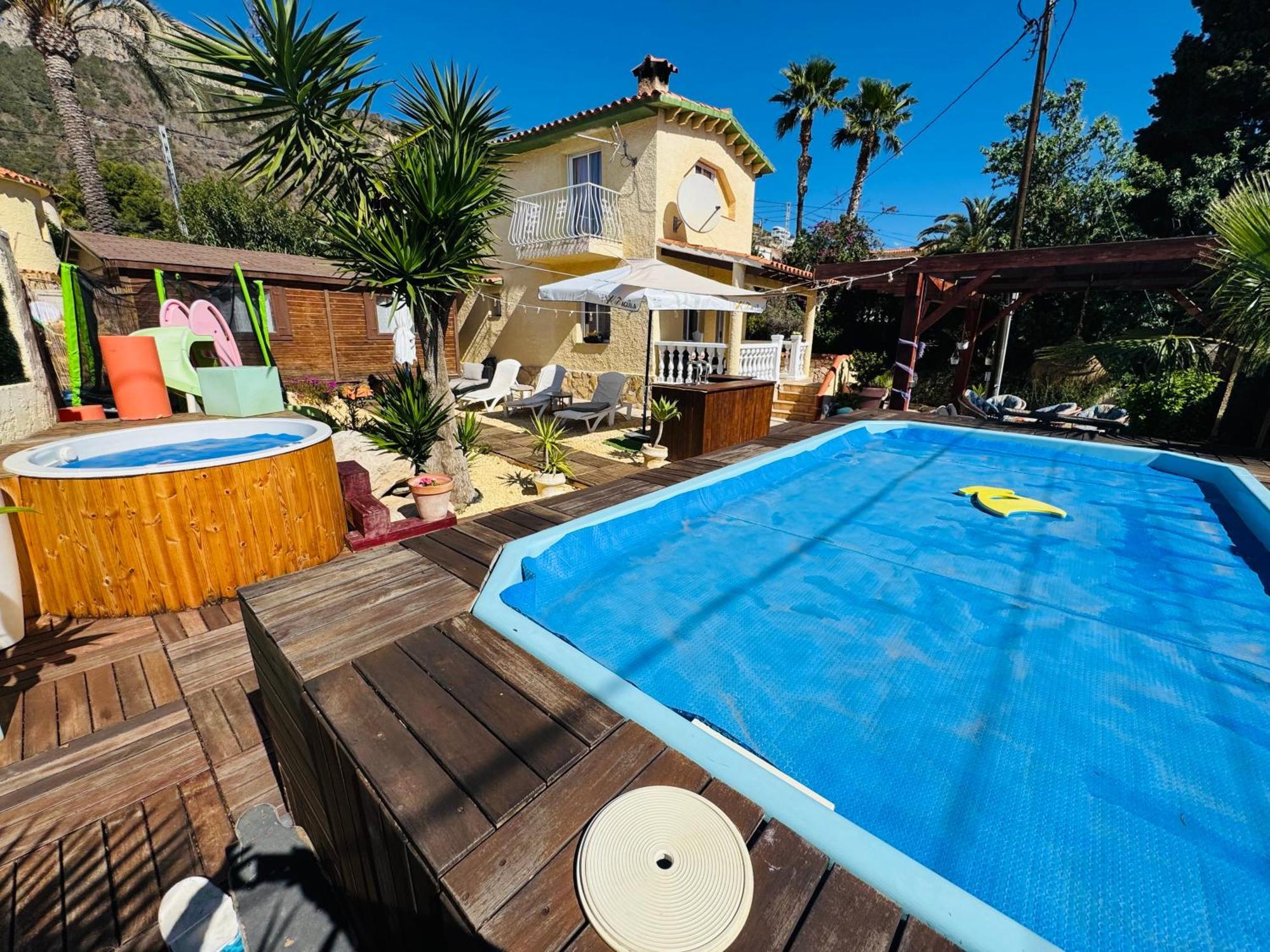 Calpe Chalet Privado Piscina A 5Min De La Playa Y Centro Jacuzzi Barbacoa Wifi Aire Eksteriør billede
